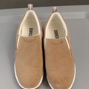 Lands' End Men's Brown Suede Slip-On Loafers Size 10B